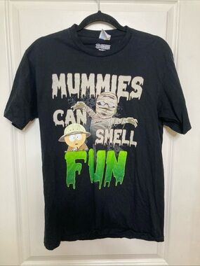 Mummies Can Smell Fun T-Shirt Black Comedy Central South Park Size M